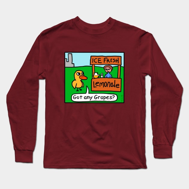 Got any grapes? Long Sleeve T-Shirt by Sketchy